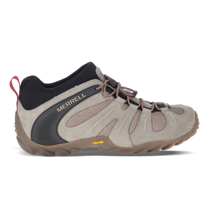 Merrell Chameleon 8 Stretch Mens Hiking Shoes Grey UK.CVLZ